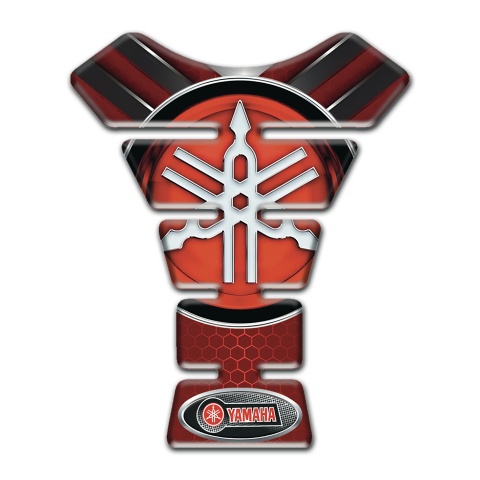 Yamaha Tank Guard Pads Silicone Sticker Classic Big Logo Design 