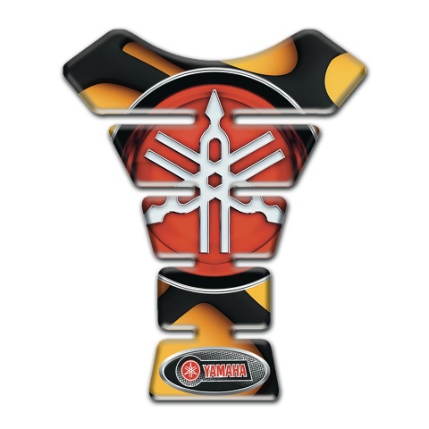 Yamaha Tank Pad Motorbike Amazing Yellow Black Base Style 