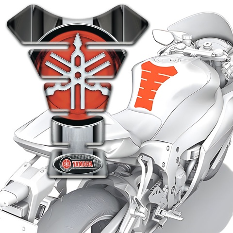 Yamaha Tank Pad Motorbike Metal Center Panel Design Classic Big Logo 