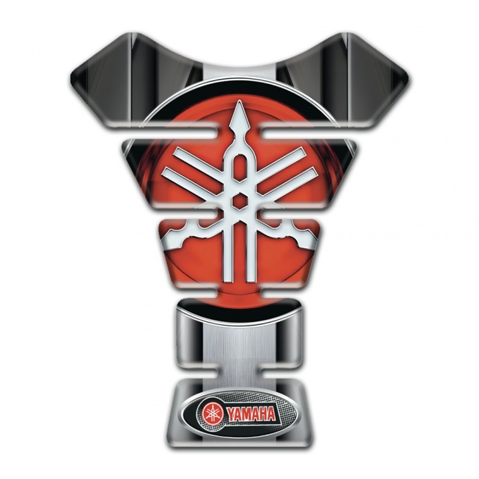 Yamaha Tank Pad Motorbike Metal Center Panel Design Classic Big Logo 