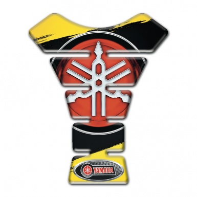 Yamaha Tank Protector Yellow Black Paints Design with Big Classic Logo 