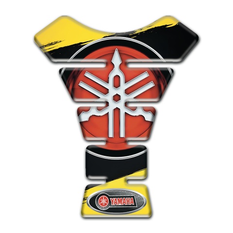 Yamaha Tank Protector Yellow Black Paints Design with Big Classic Logo 