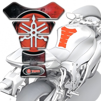 Yamaha Tank Pad Protector Mixed Colors Base Red Big Logo 