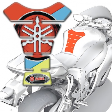 Yamaha Tank Guard Pads Fresh Colors Design Big Logo Style 