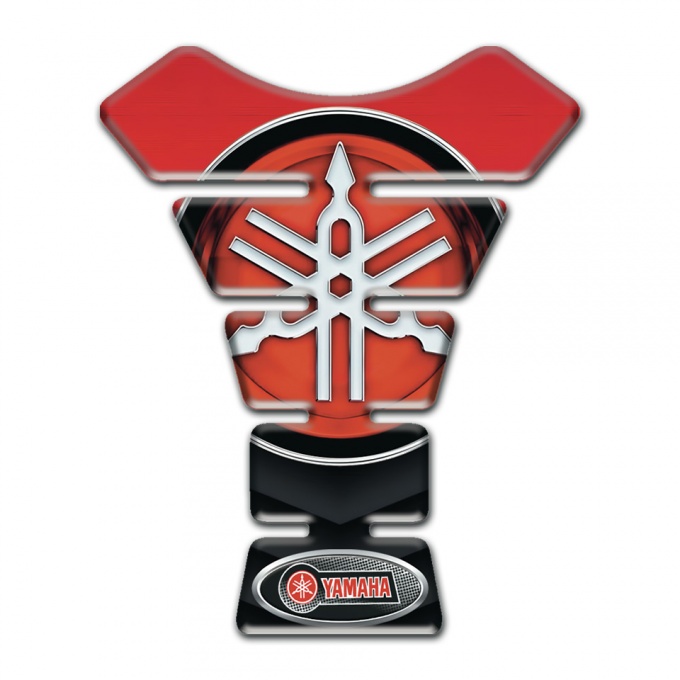 Yamaha Tank Protector Stylish Black red Edition Big logo Style 