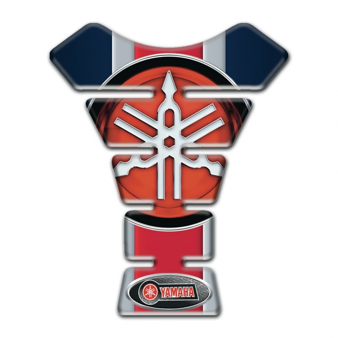 Yamaha Tank Protector Vertical Colors Style Base and Classic Logo 