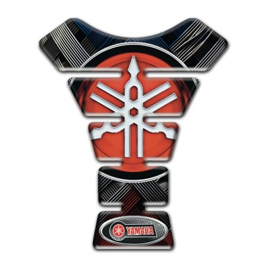 Yamaha Tank Pad Motorbike Crossed Belts Effect Classic Big Logo Style 
