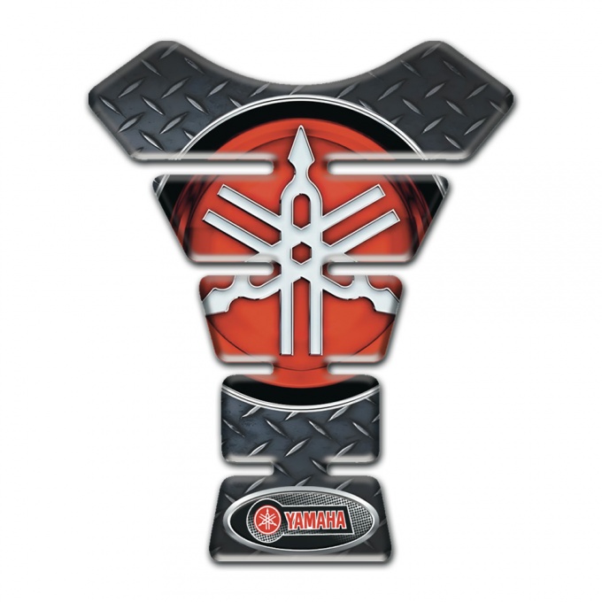 Yamaha Tank Pad Motorbike Routh Surface Effect Classic Big Logo