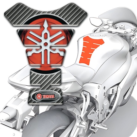 Yamaha  Tank Protector Classic Carbon Design Big Logo Edition 