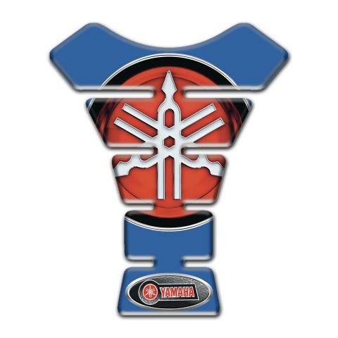 Yamaha Tank Pad Protector Blue Print Design Round logo Style 