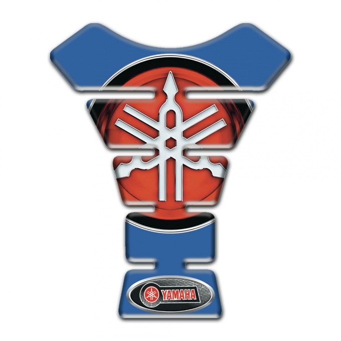 Yamaha Tank Pad Protector Blue Print Design Round logo Style 