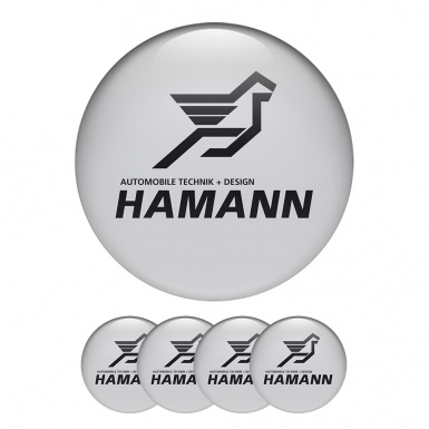 BMW Hamann Wheel Center Caps Emblem Gray Comfort