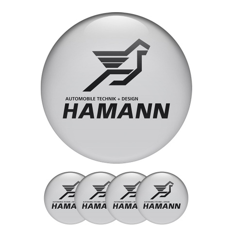 BMW Hamann Wheel Center Caps Emblem Gray Comfort