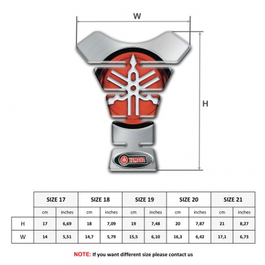 Yamaha Tank Fuse Silver Surface Effect 