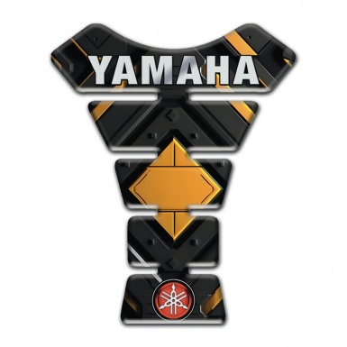 Yamaha Tank Fuse Yellow Rhombus design Inscription Logo style 