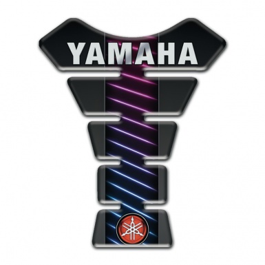 Yamaha Tank Pad Motorbike Neon Lines base Style Gray Inscription Logo