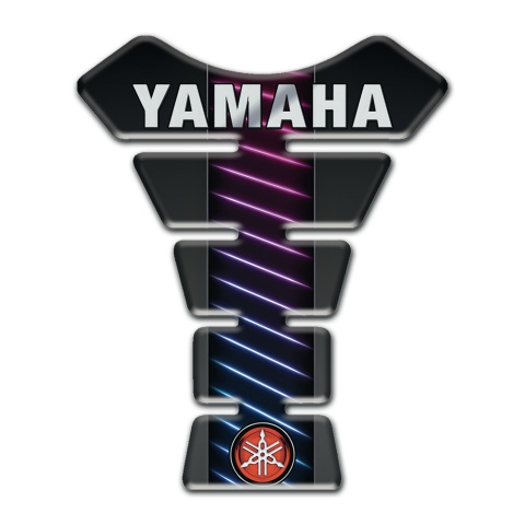 Yamaha Tank Pad Motorbike Neon Lines base Style Gray Inscription Logo
