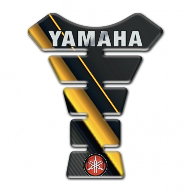 Yamaha Tank Fuse Diagonal Yellow Tapes Style Small Logo 