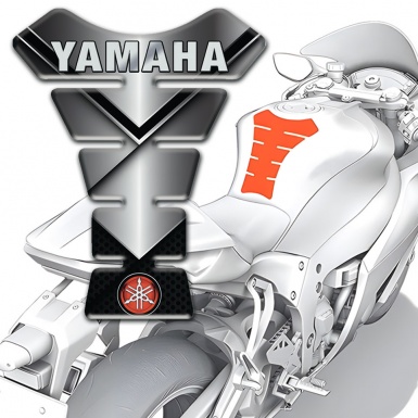 Yamaha Tank Pad Motorbike Metal Design Base Small Logo Style 