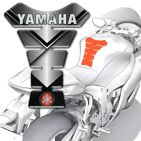 Yamaha Tank Pad Motorbike Metal Design Base Small Logo Style 
