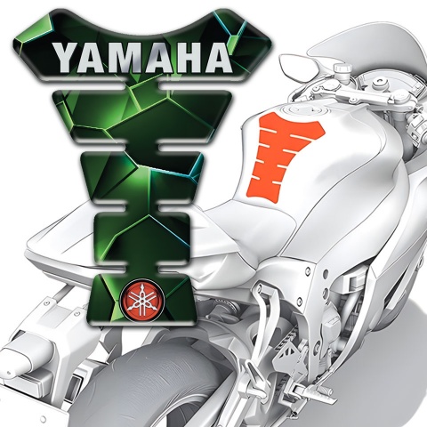 Yamaha Tank Pad Protector Amazing Green Decoration Inscription Logo Edition 