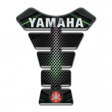 Yamaha Tank Guard Pads Green Shadow base Small logo 