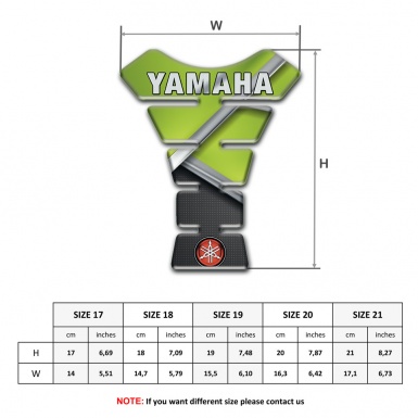 Yamaha Tank Fuse Fresh Green Base Motif and Small Logo Edition 