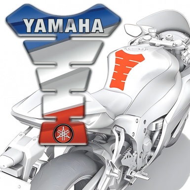 Yamaha Tank Protector Multicolored Base Inscription Logo style 