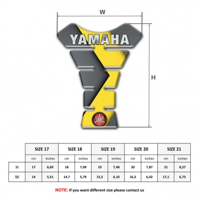 Yamaha Tank Fuse Yellow Gray Decoration Inscription Logo Edition 