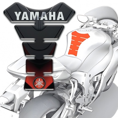 Yamaha Tank Pad Motorbike High-Quality Model Inscription Logo Style 