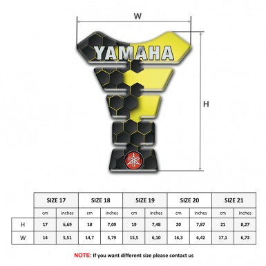Yamaha Tank Pad Motorbike High End Style Small Logo Design 