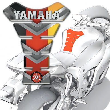 Yamaha Tank Guard Pads Silicone Sticker Inscription Logo version  