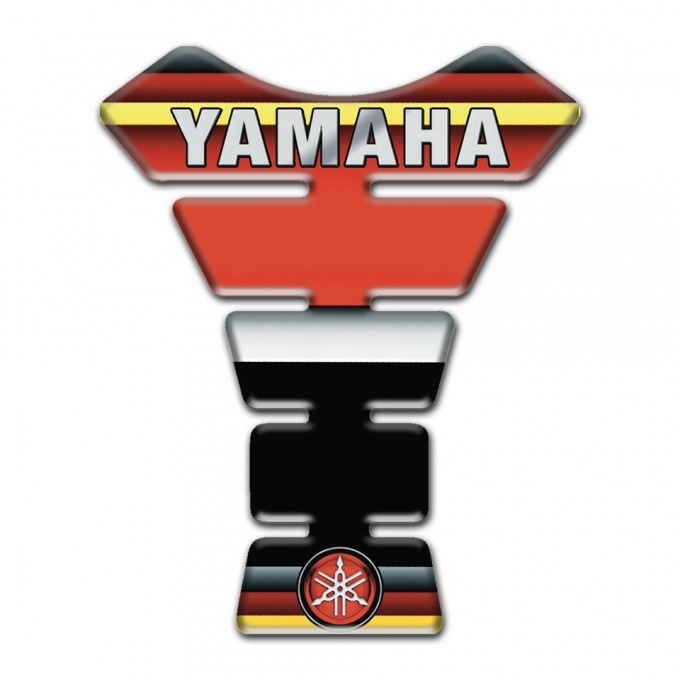 Yamaha Tank Pad Protector Multicolored background Inscription Logo Style 