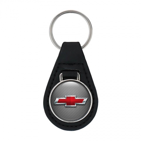 Chevrolet Key Fob Leather Carbon Red Design