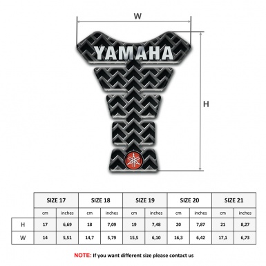 Yamaha Tank Fuse Metal Ornament Design Logo Inscription Style 