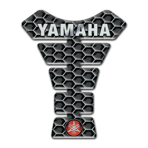 Yamaha Tank Guard Pads dark Honeycomb Style Small Logo 