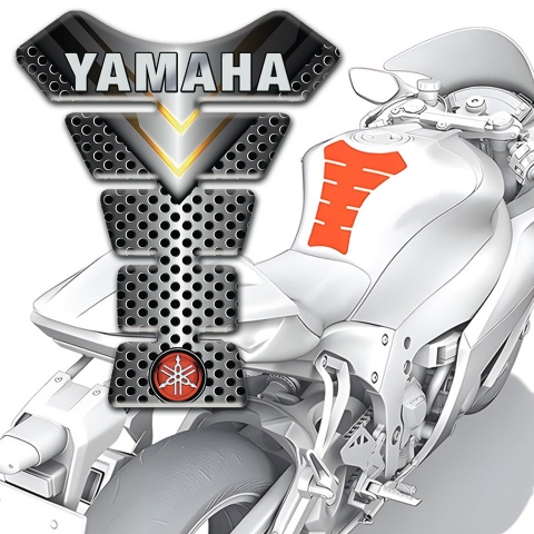 Yamaha Tank Protector Perforated Mertal Style and Small Logo 