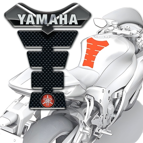 Yamaha Tank Protector Center Silicone Sticker Style 