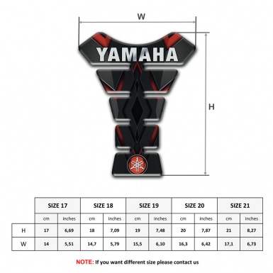 Yamaha Tank Pad Protector Logo Inscription Edition High End Model 