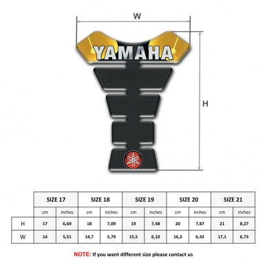 Yamaha Tank Protector Tank Protector Label logo Style 