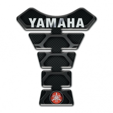 Yamaha Tank Pad Motorbike Black with Gray patterns Base Small Logo style 