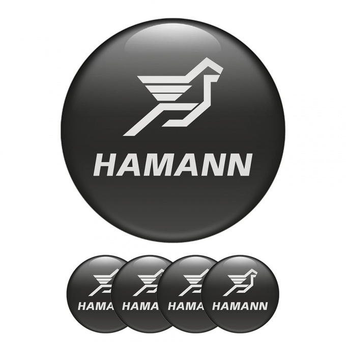 Hamann Sticker Wheel Center Hub Cap Graphite Edition