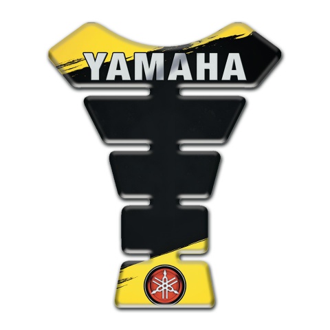 Yamaha Tank Protector Black Yellow paints Style 