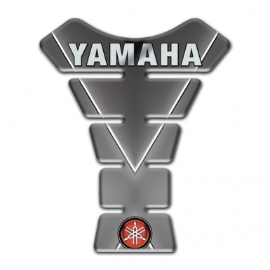 Yamaha Tank Guard Pads Gray with White Stripe Style 