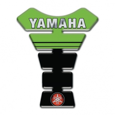 Yamaha Tank Guard Pads Green Black decoration Small Logo 