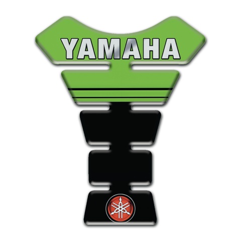 Yamaha Tank Guard Pads Green Black decoration Small Logo 