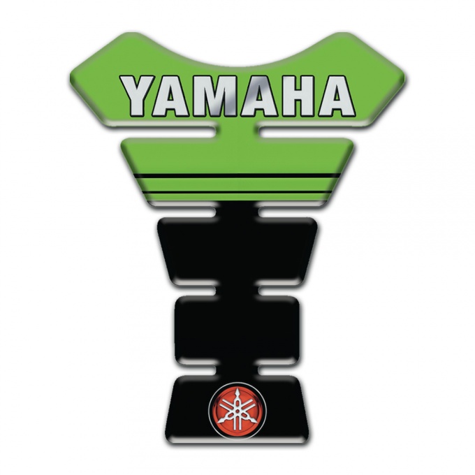 Yamaha Tank Guard Pads Green Black decoration Small Logo 