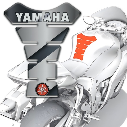Yamaha Tank Fuse Grey Black marking base Logo Inscription Style 