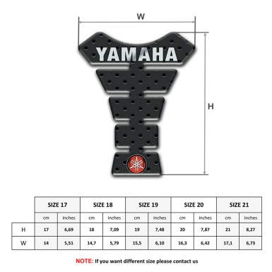 Yamaha Tank Protector Perforated Rubber Style 