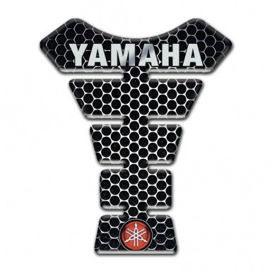 Yamaha Tank Pad Protector Perforated Steel Background Small Logo model 